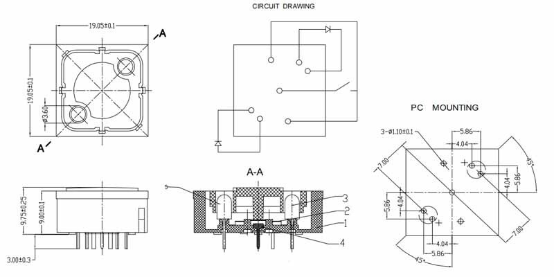 LT1-19透明蓋雙燈 LT1-19透明蓋雙燈