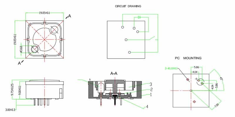 LT1-19透明蓋單燈 LT1-19透明蓋單燈