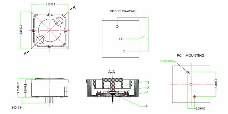 LT1-19透明蓋無燈 LT1-19透明蓋無燈